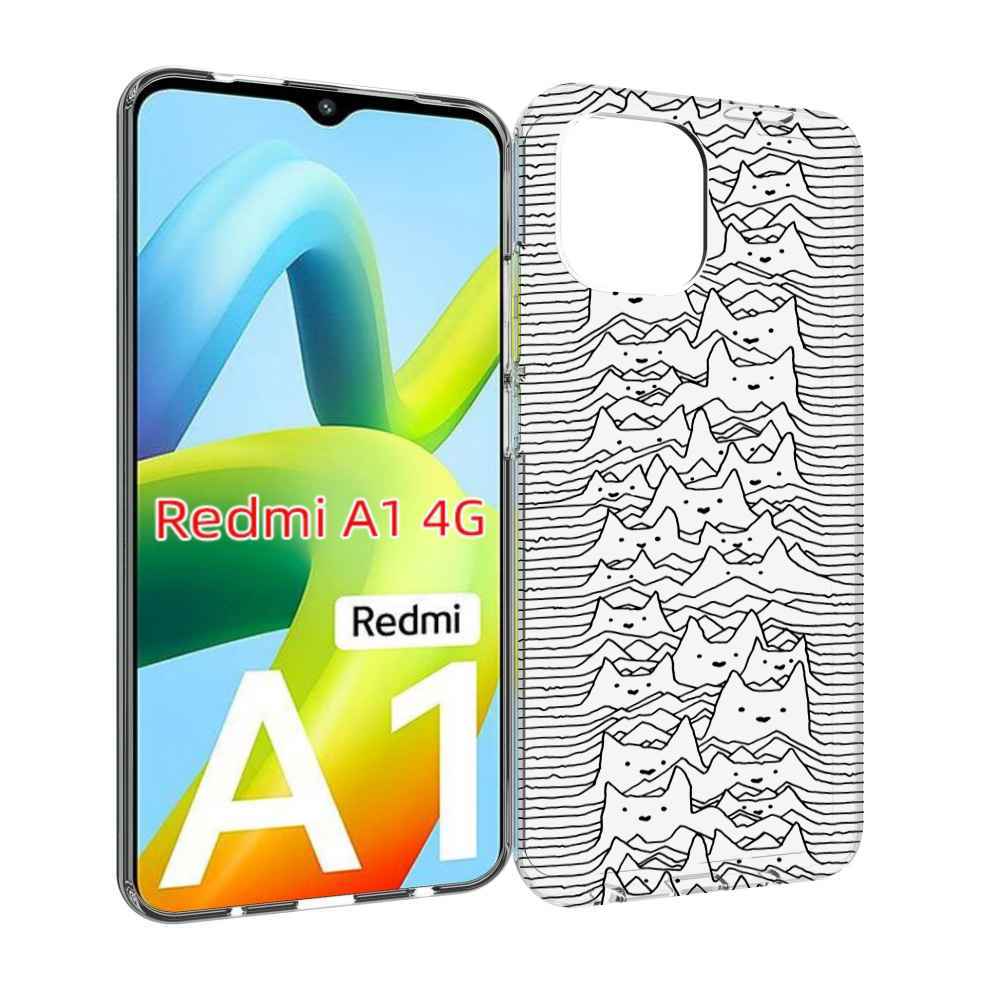 

Чехол Mypads Черно Белые Коты 3D Для Xiaomi Redmi A1, Прозрачный, Tocco