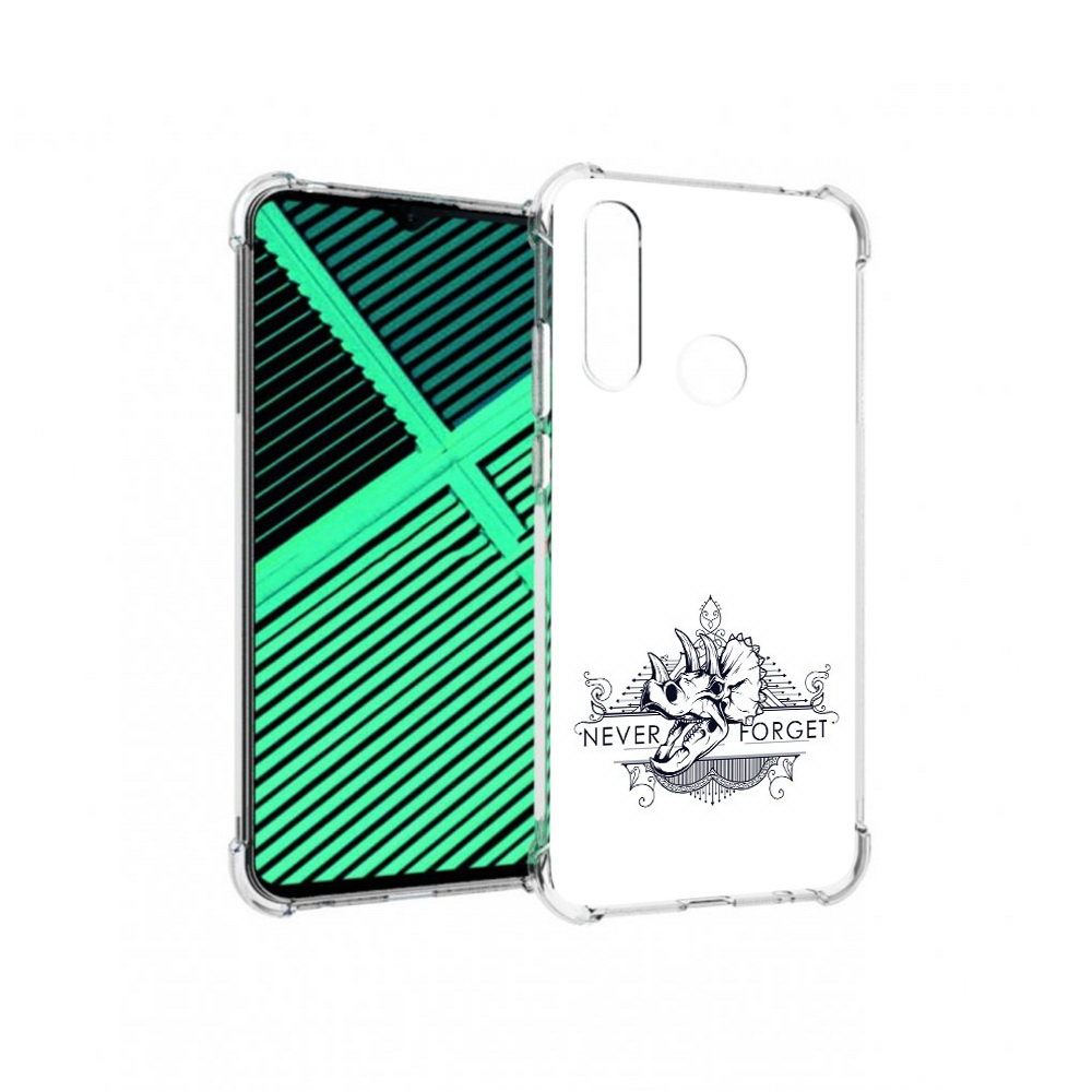 

Чехол MyPads Tocco для Motorola Moto G8 Power Lite логотип носорога никогда не забуду, Прозрачный, Tocco