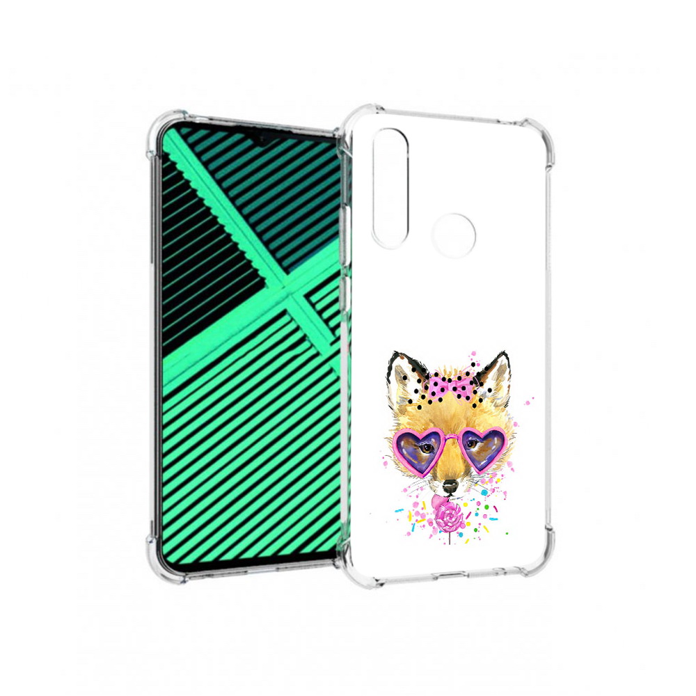 

Чехол MyPads Tocco для Motorola Moto G8 Power Lite лисенок с бантиком (PT227069.358.441), Прозрачный, Tocco