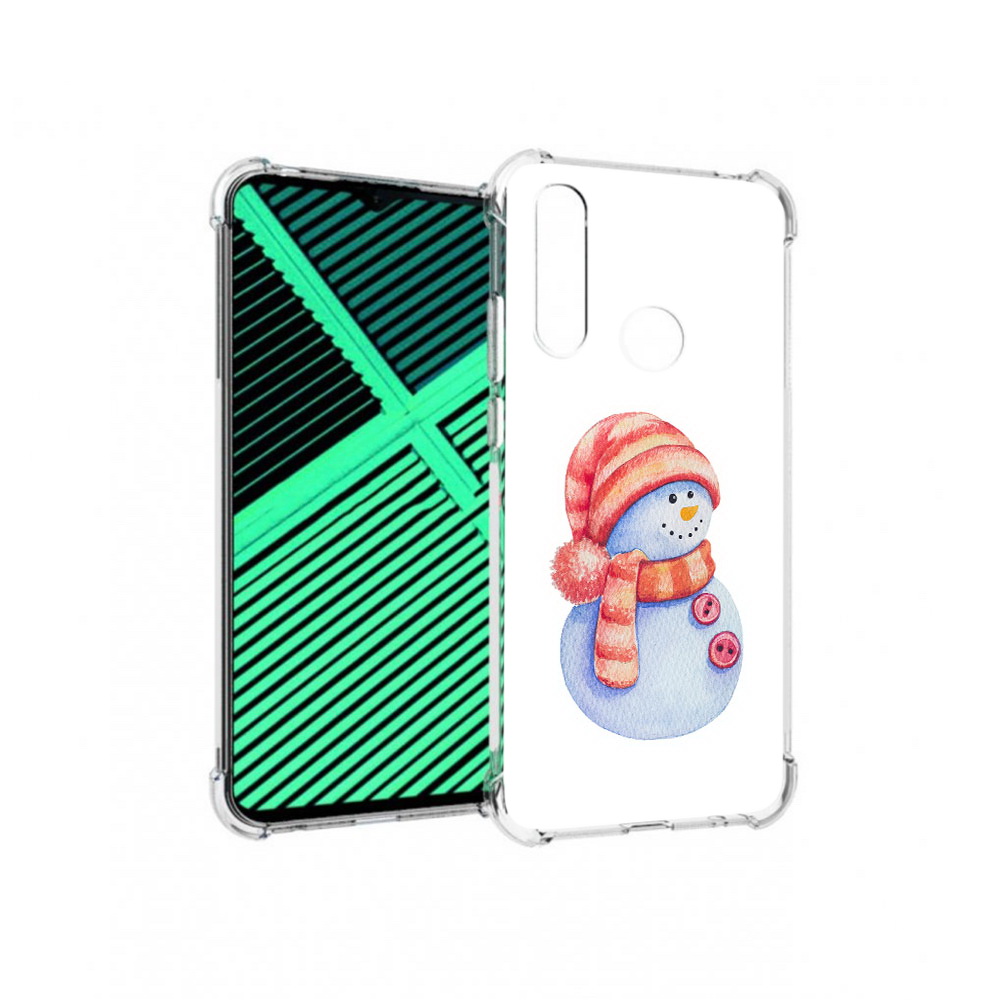 

Чехол MyPads Tocco для Motorola Moto G8 Power Lite Веселый снеговик (PT227069.358.44), Прозрачный, Tocco