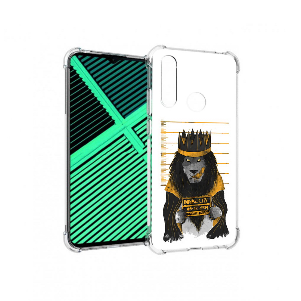 

Чехол MyPads Tocco для Motorola Moto G8 Power Lite лев в законе (PT227069.358.435), Прозрачный, Tocco