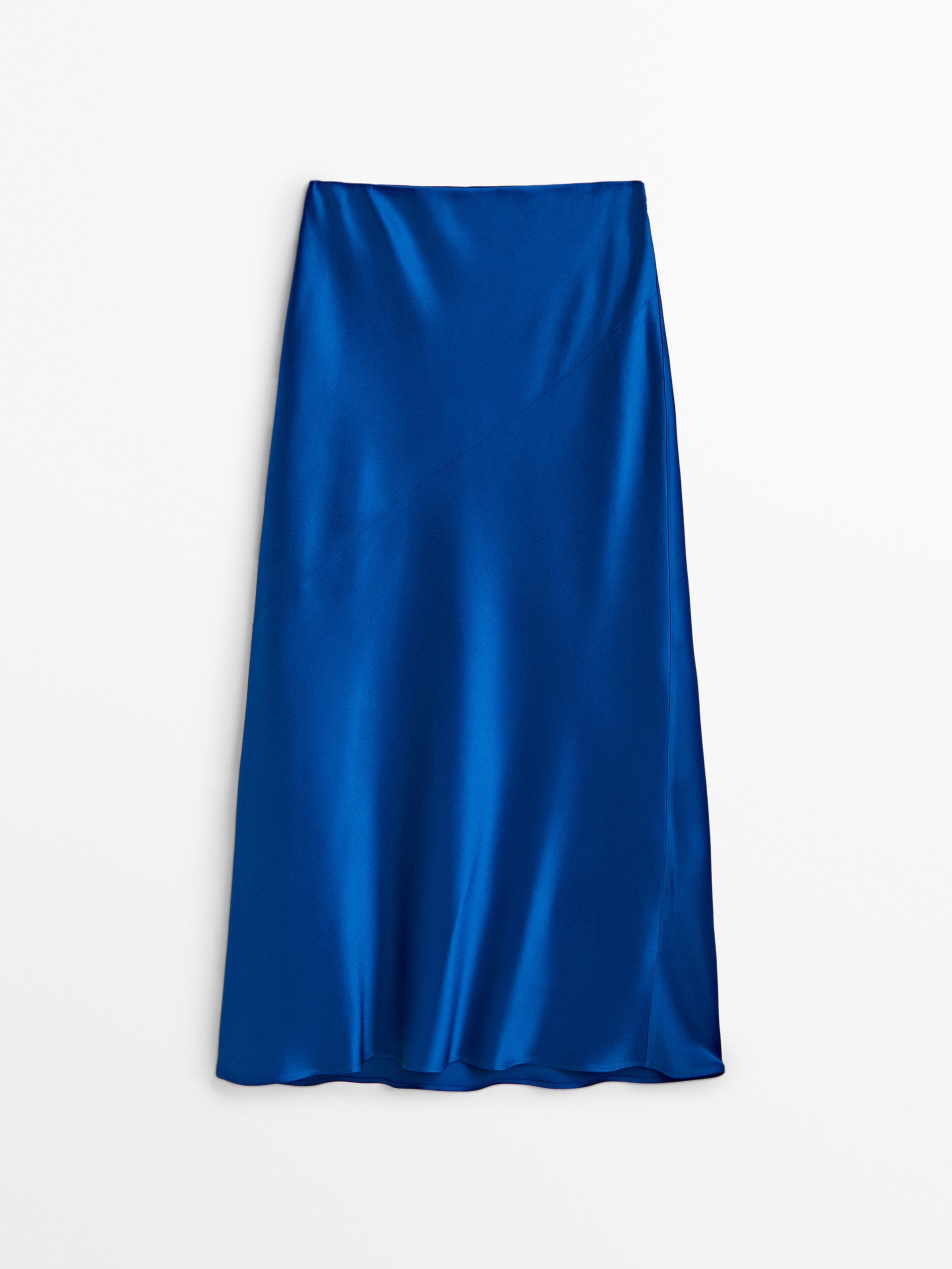 

Юбка женская Massimo Dutti 05299503420 голубая XS, 05299503420