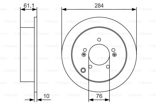 

Тормозной диск Bosch задний Premium 2 для Hyundai ix35/Kia Sportage 10- 0986479U37