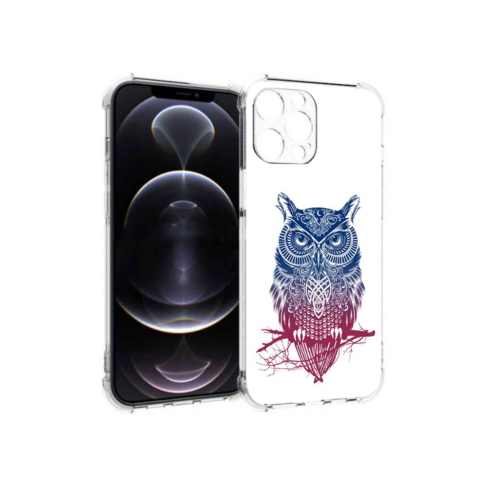 

Чехол MyPads Tocco для Apple iPhone 13 Pro Max хиппи сова (PT163170.617.664), Прозрачный, Tocco