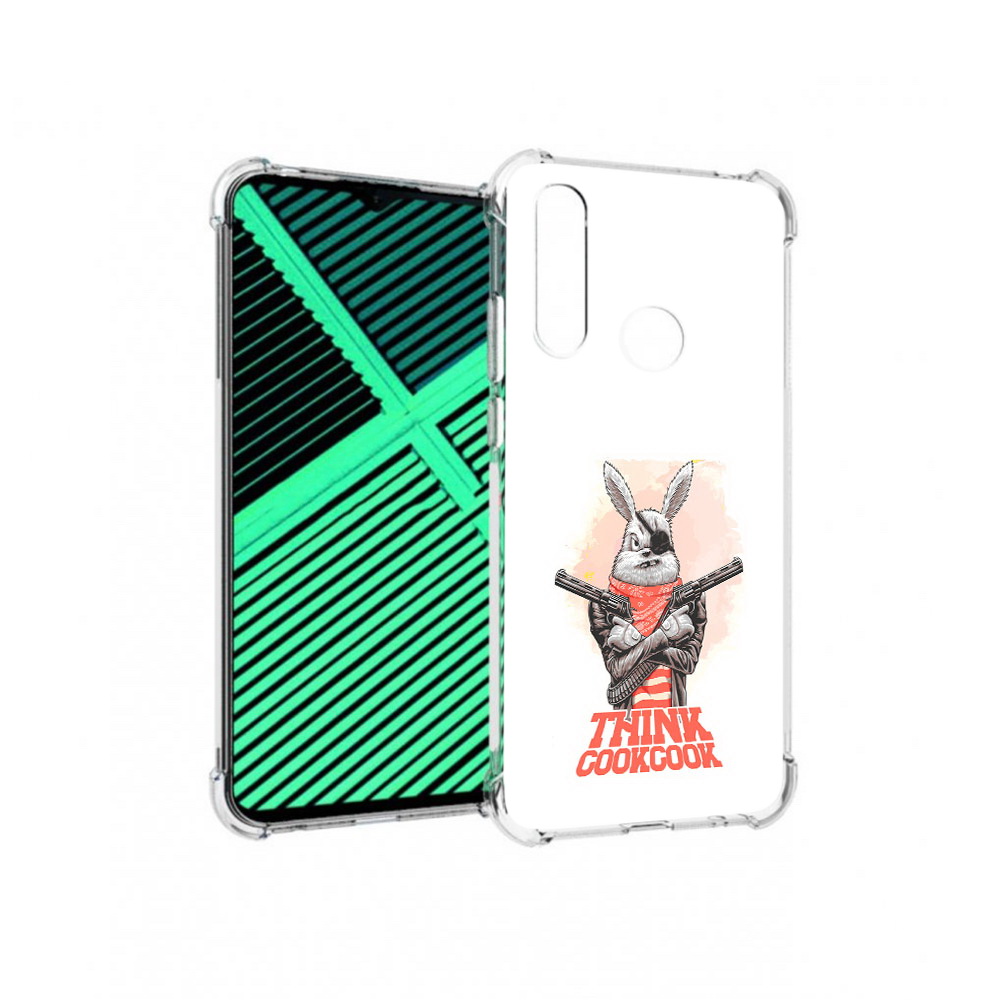 

Чехол MyPads Tocco для Motorola Moto G8 Power Lite кролик пират (PT227069.358.419), Прозрачный, Tocco