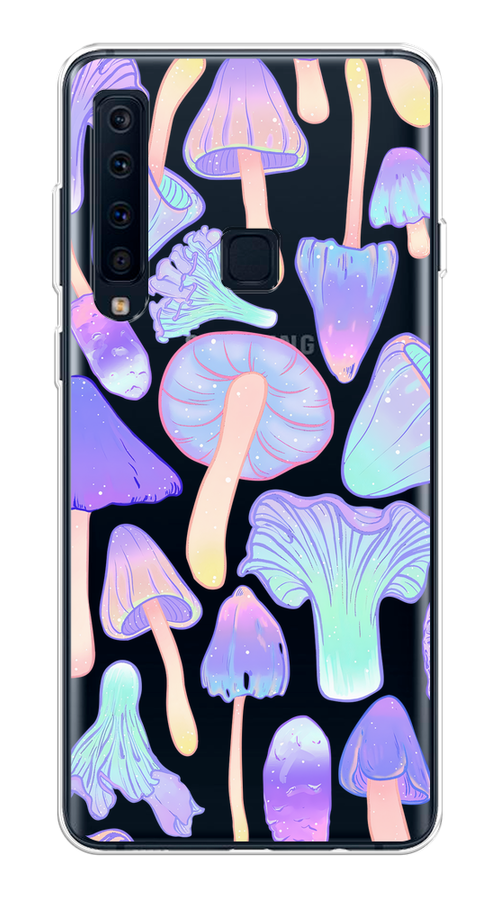 

Чехол на Samsung Galaxy A9 2018 "Пастельные грибы", Фиолетовый;голубой, 26650-1