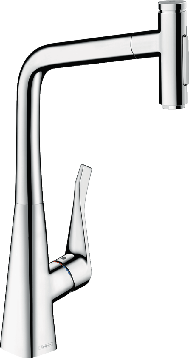 

Смеситель для кухни Hansgrohe Metris Select 73816000, хром