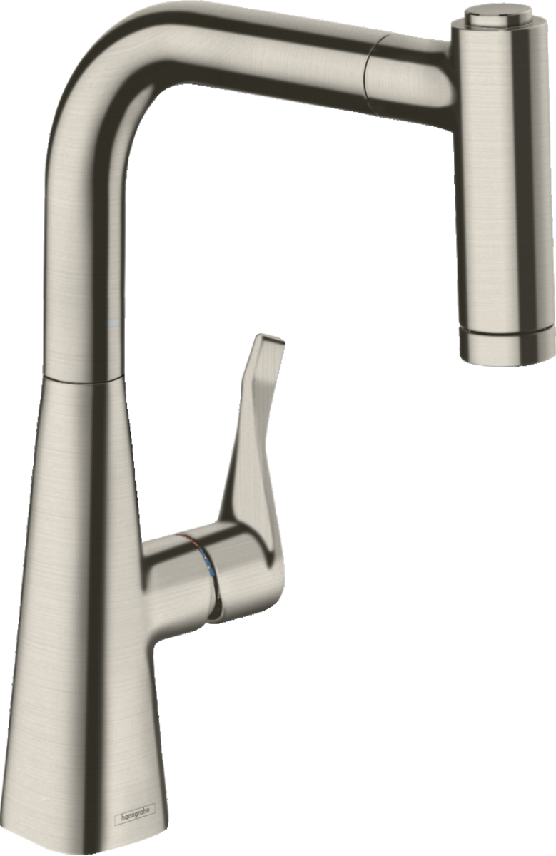 фото Смеситель для кухни hansgrohe metris 73800800, сталь