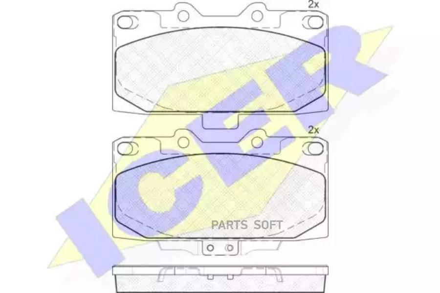 

Колодки Передние Subaru Impreza I/Ii Icer 181733 Icer арт. 181733