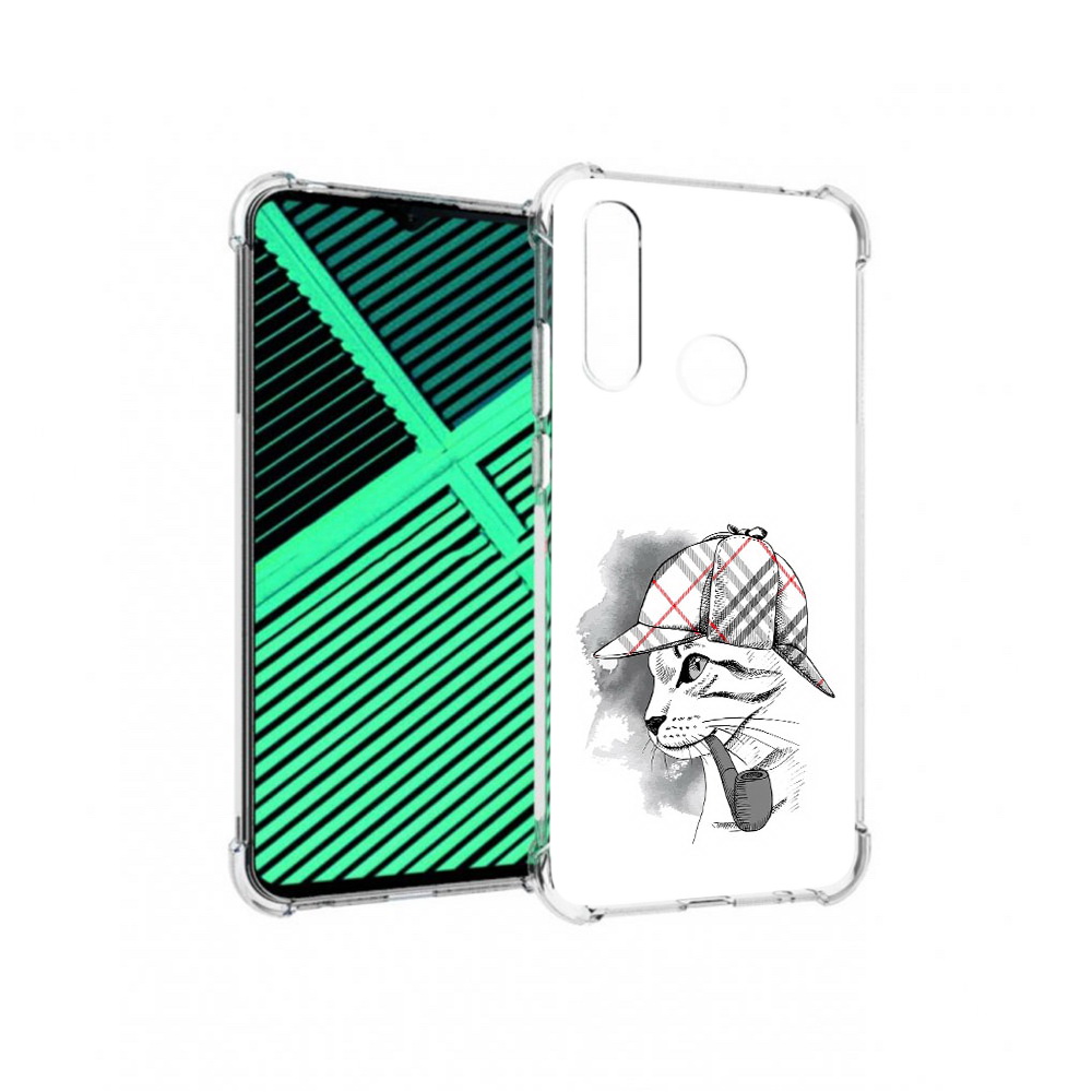 Чехол MyPads Tocco для Motorola Moto G8 Power Lite кошка с трубкой (PT227069.358.405)