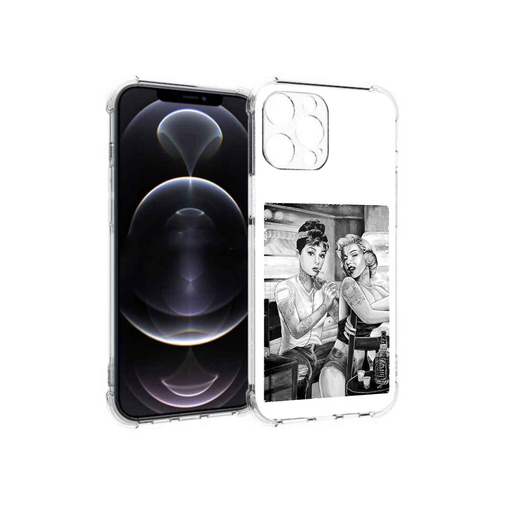 

Чехол MyPads Tocco для Apple iPhone 13 Pro Max тату мастер (PT163170.617.637), Прозрачный, Tocco