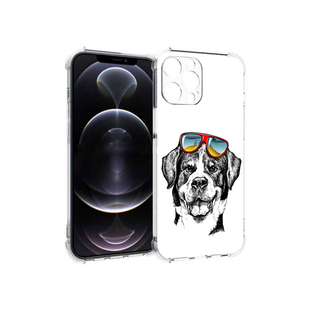 

Чехол MyPads Tocco для Apple iPhone 13 Pro Max счастливая собака (PT163170.617.631), Прозрачный, Tocco