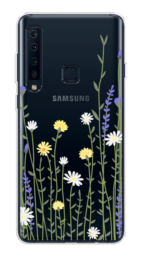 

Чехол на Samsung Galaxy A9 2018 "Ромашка и лаванда", Зеленый;желтый;прозрачный, 26650-1