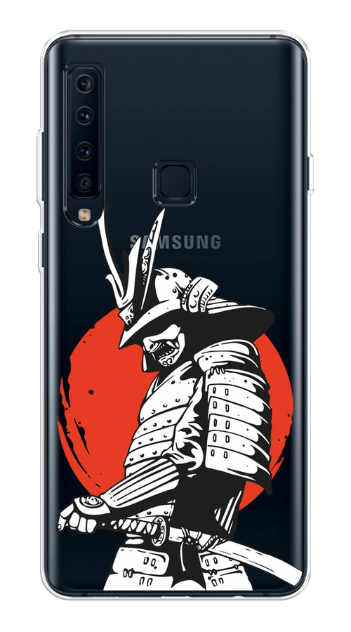 

Чехол на Samsung Galaxy A9 2018 "Самурай с катаной", Черный;красный;белый, 26650-1