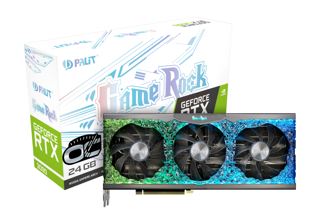 фото Видеокарта palit nvidia geforce rtx 3090 gamerock oc (ned3090h19sb-1021g)