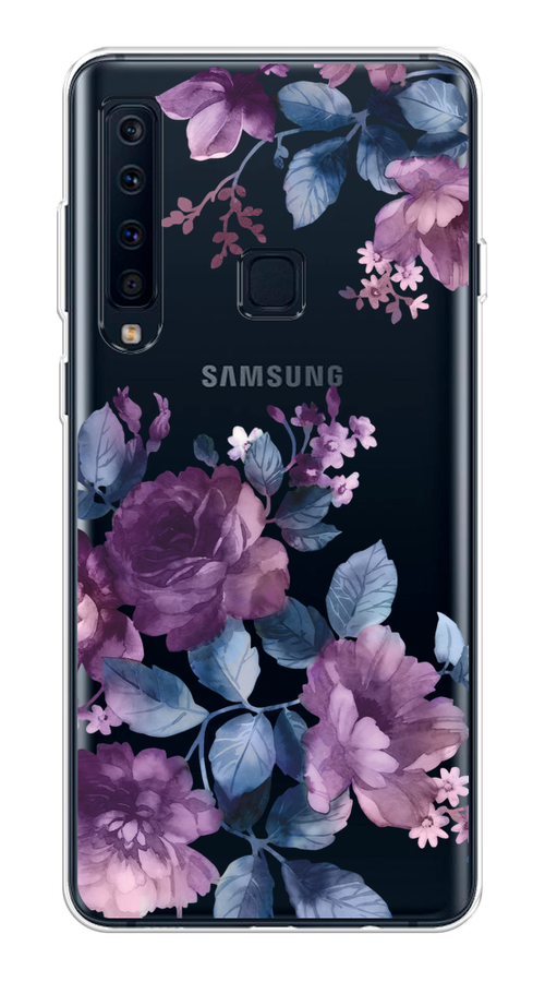 

Чехол на Samsung Galaxy A9 2018 "Purple Blossoms", Синий;фиолетовый, 26650-1