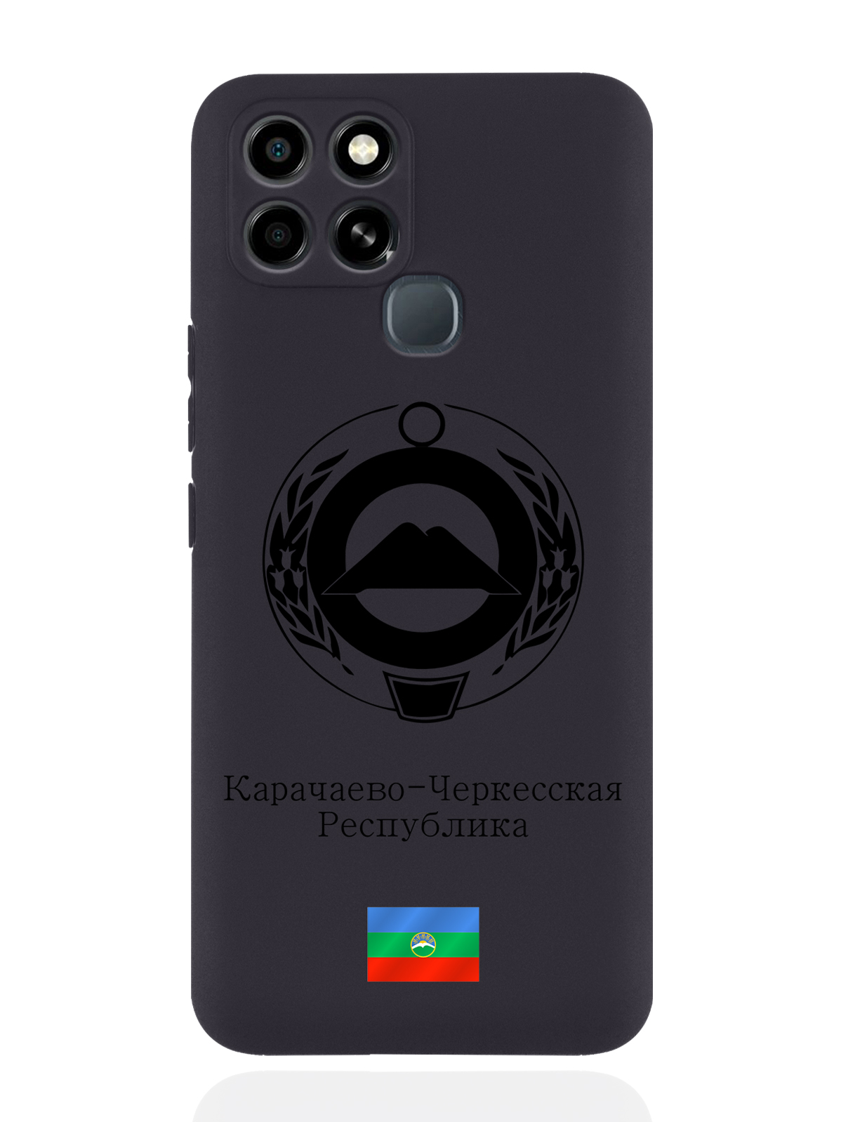 

Чехол SignumCase для Infinix Smart 6 Черный Герб Карачаево-Черкесии черный