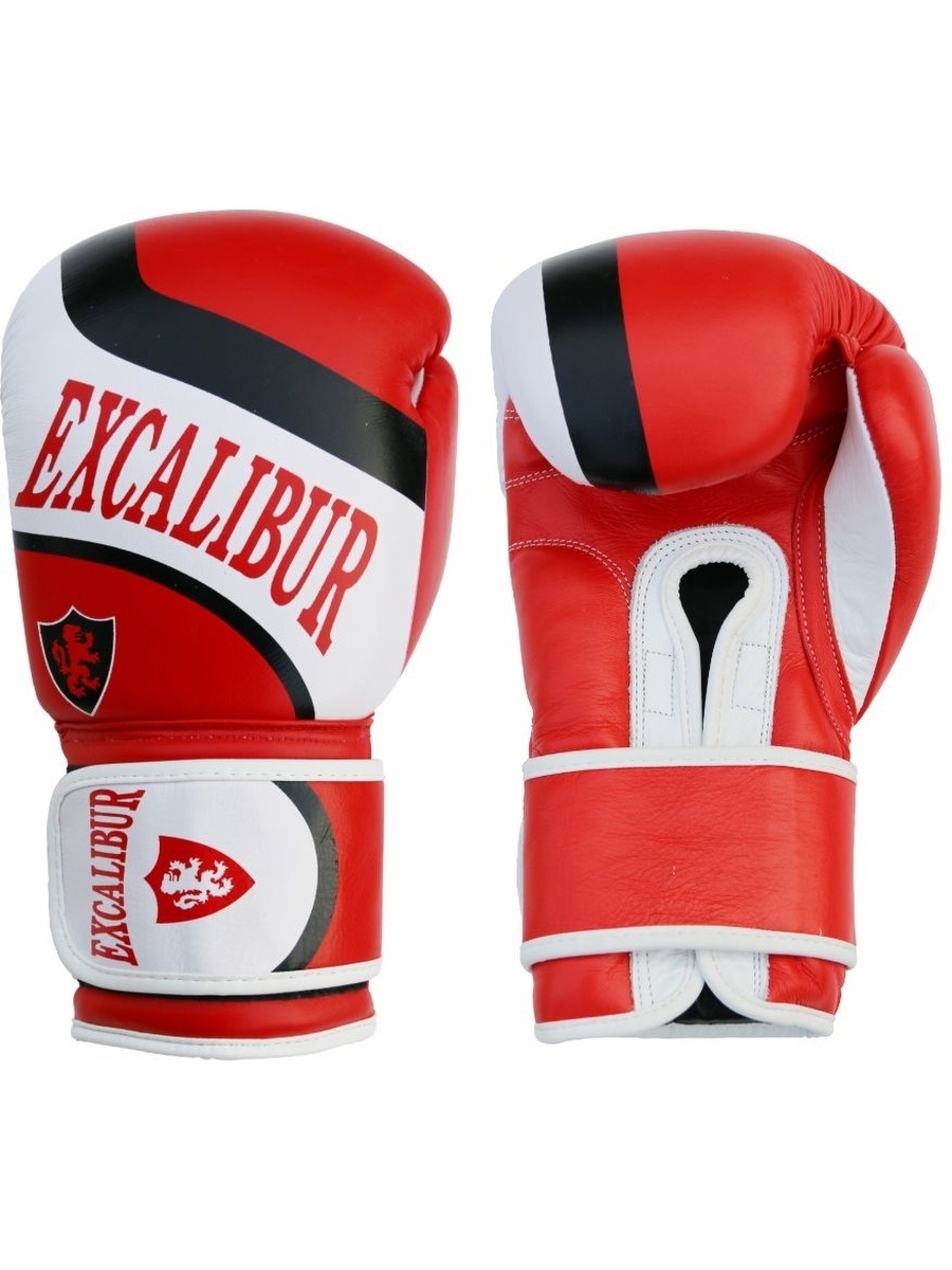 фото Перчатки боксерские excalibur 8050/04 red/white pu (14 унций)