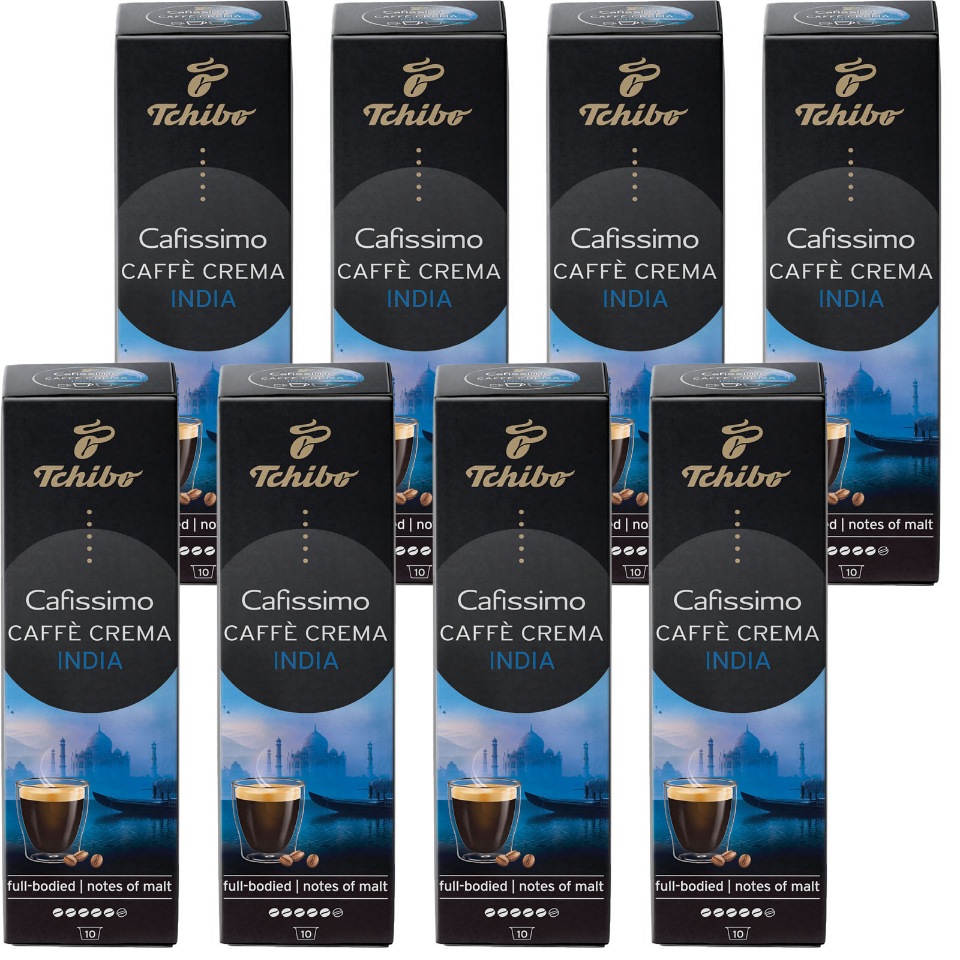 

"Cafissimo Caffe Crema India кофе в капсулах, 8 упаковок по 10 шт", Cafissimo