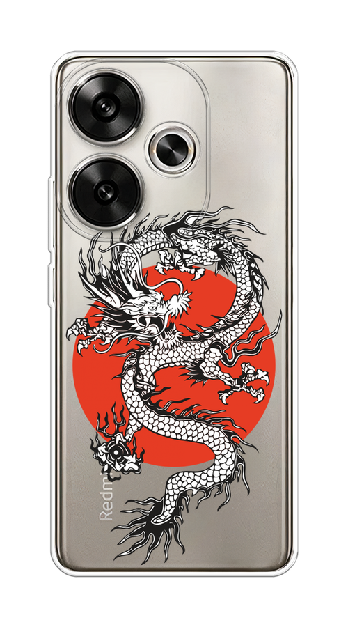 

Чехол на Xiaomi Redmi Turbo 3 "Восходящий дракон", Белый;черный;красный, 322150-1