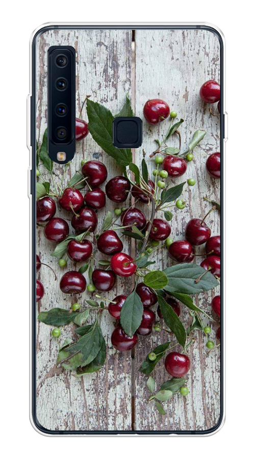 

Чехол на Samsung Galaxy A9 2018 "Вишня", Бордовый;зеленый;серый, 26650-1