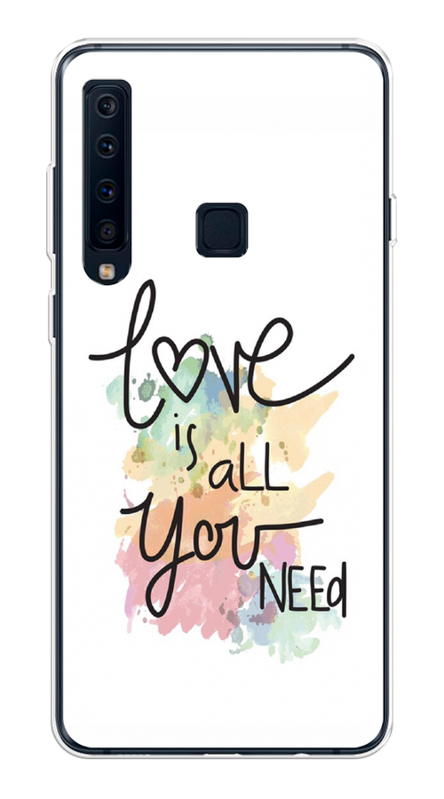 

Чехол на Samsung Galaxy A9 2018 "Love is all you need", Белый;черный;зеленый, 26650-1