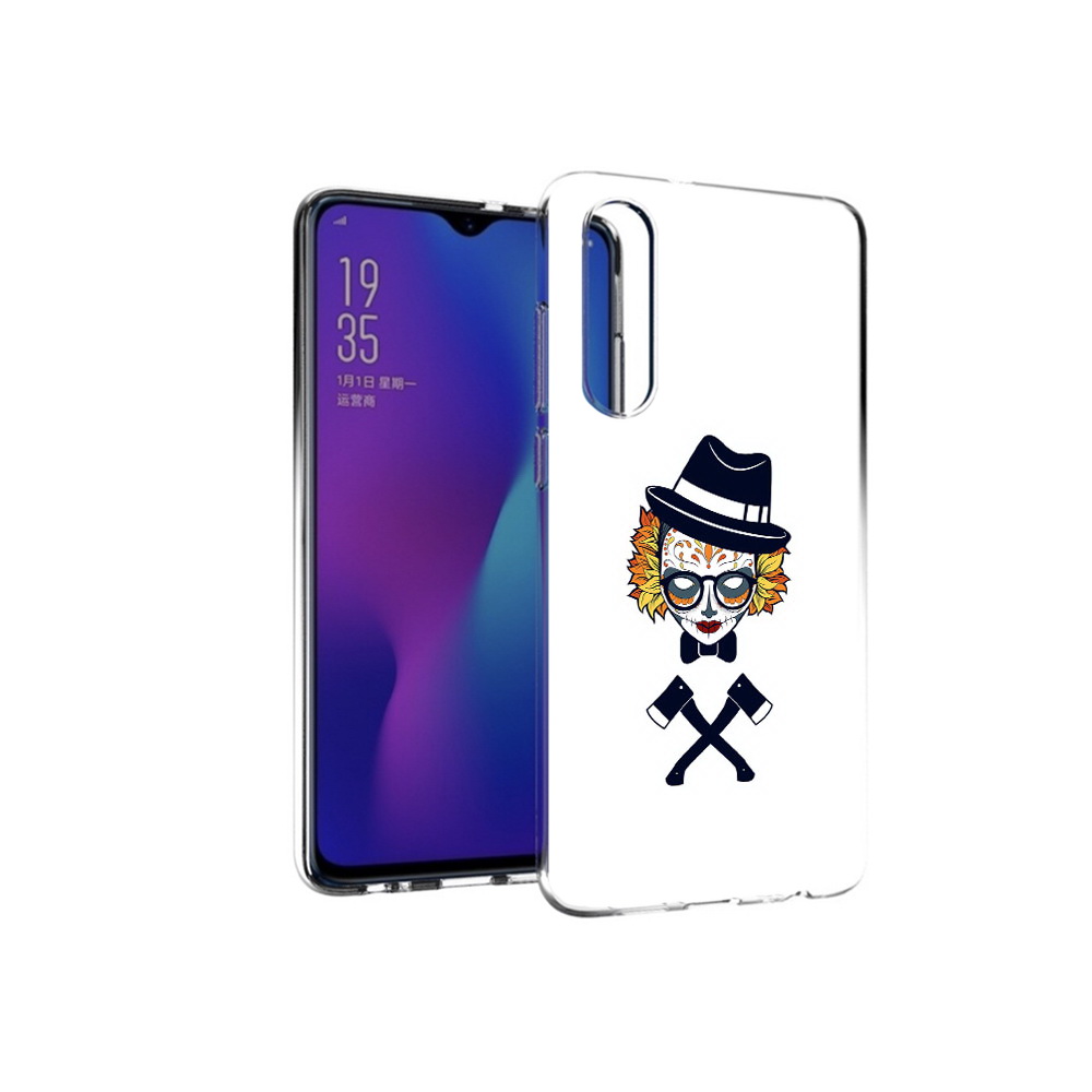 

Чехол MyPads Tocco для Huawei P30 девушка в маске с топорами рисунок, Прозрачный, Tocco