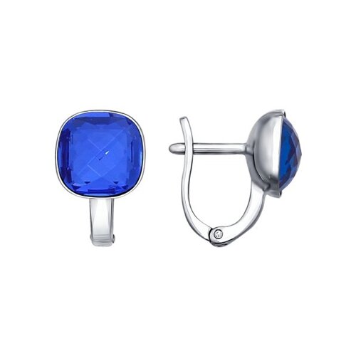 

Серьги из серебра SOKOLOV 94022059, кристалл ювелирный, 94022059