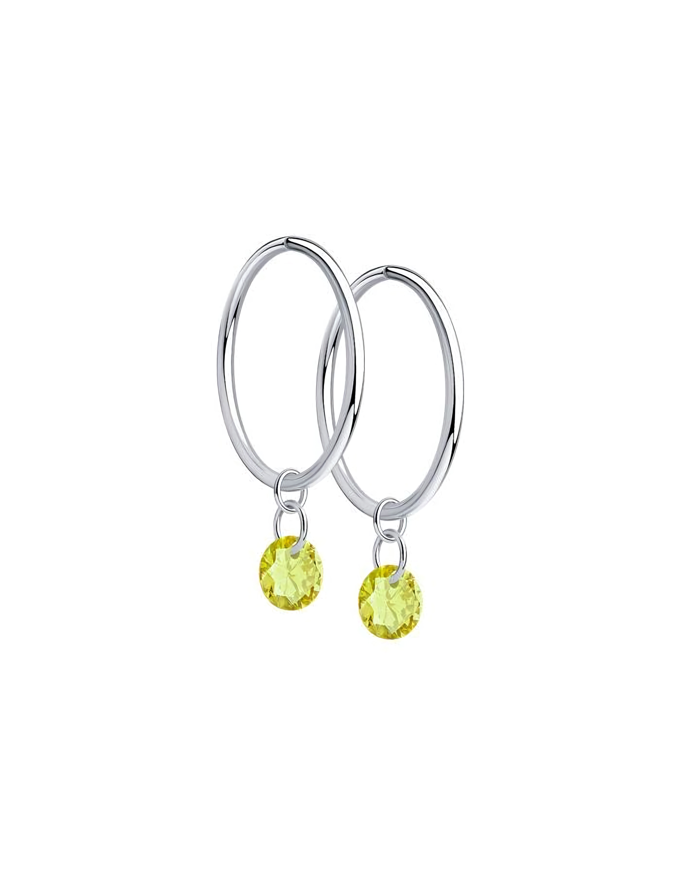 

Серьги конго из серебра TEO MAORI 894025604, фианит, 894025604