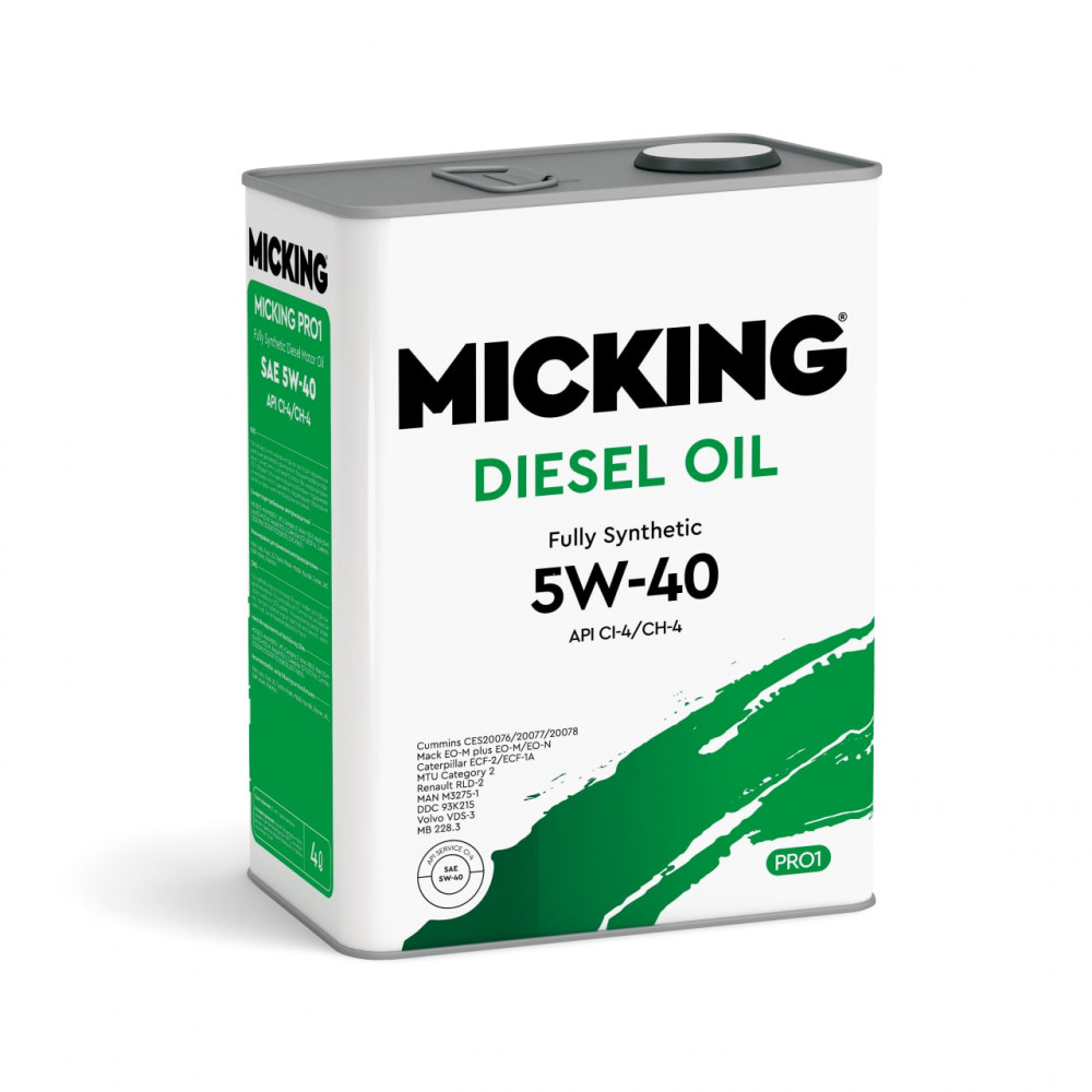 фото Моторное масло micking 5w-40 синтетическое 4л