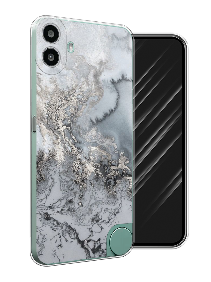 

Чехол Awog на CMF Phone 1 "Морозная лавина серая", Серый;серебристый, 3300450-1