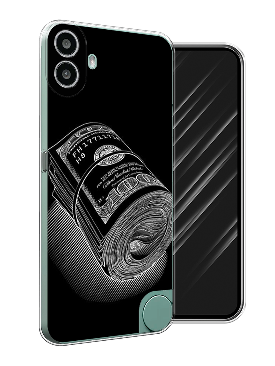

Чехол Awog на CMF Phone 1 "Кубышка денег", Черный;серебристый, 3300450-1