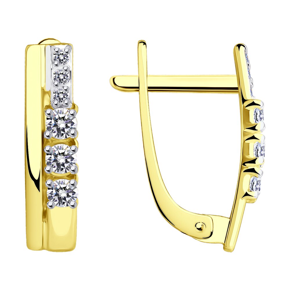 

Серьги из золота SOKOLOV 029251-2, фианит, 029251-2