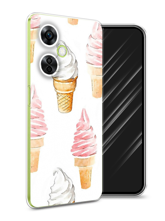 

Чехол Awog на OnePlus Nord N30 5G/Nord CE3 5G/Nord CE3 Lite "Нарисованное мороженое", Белый;розовый, 153750-10