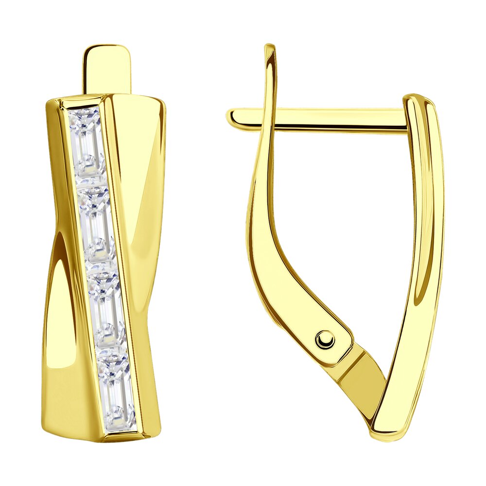 

Серьги из золота SOKOLOV 029582-2, фианит, 029582-2