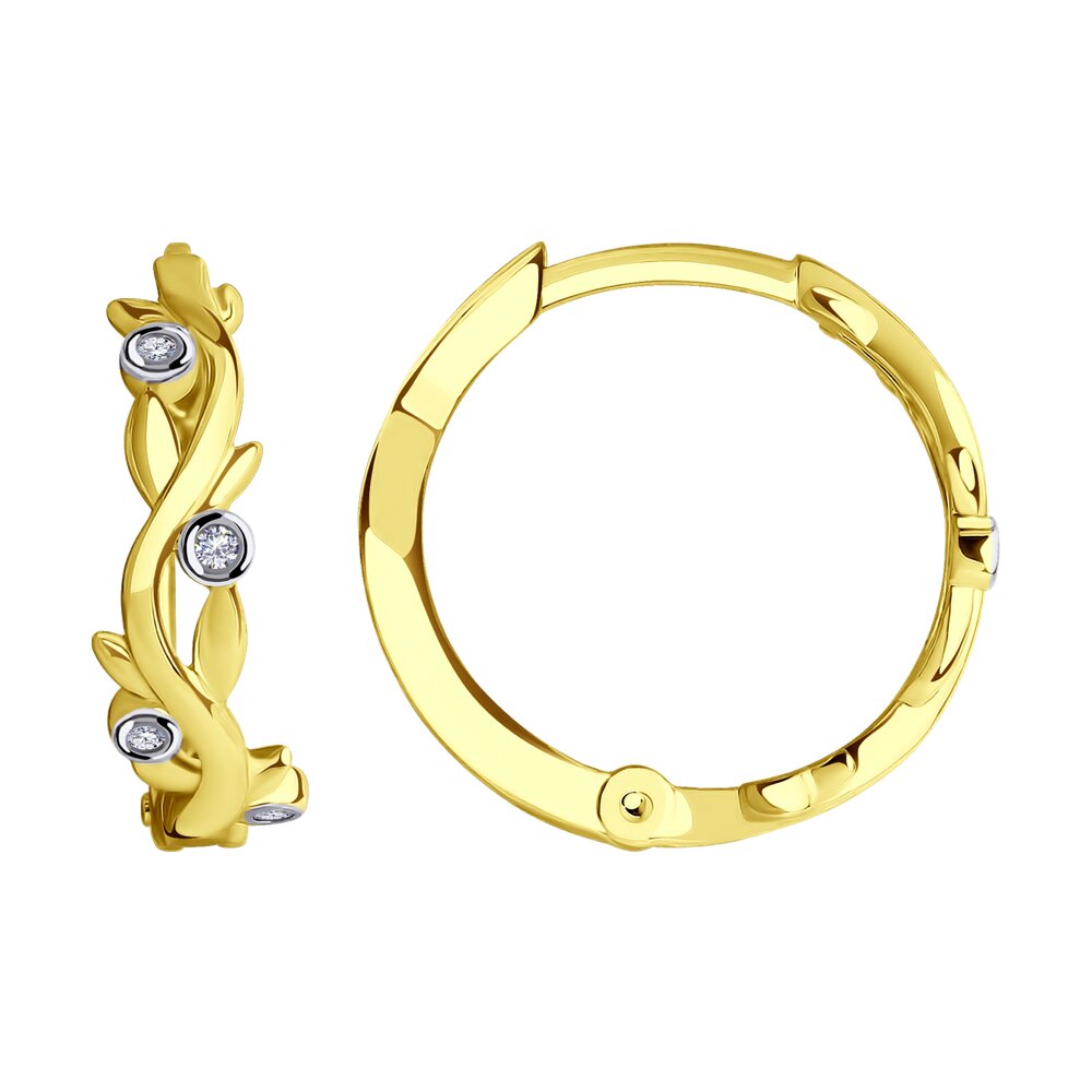 

Серьги из золота SOKOLOV 029566-2, фианит, 029566-2
