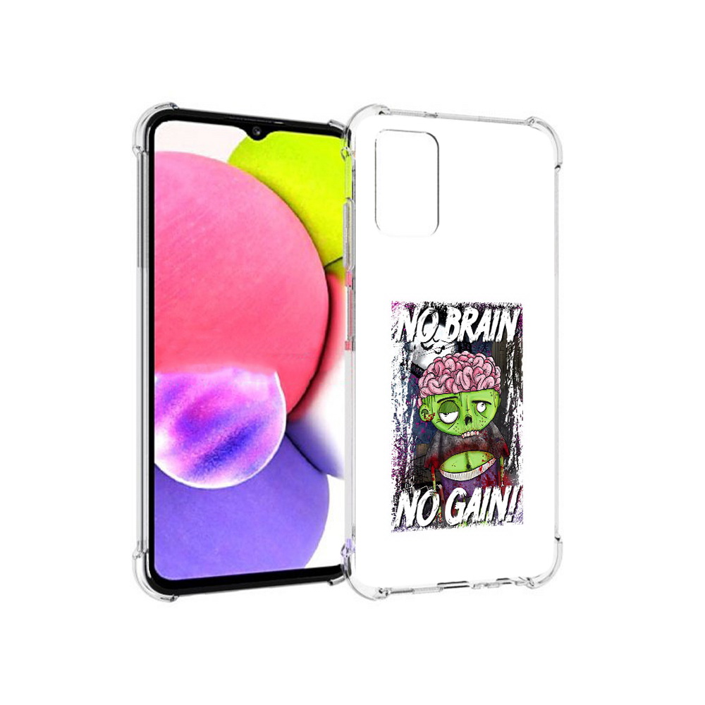 

Чехол MyPads Tocco для Samsung Galaxy A03s глупый зомби (PT162170.549.289), Прозрачный, Tocco