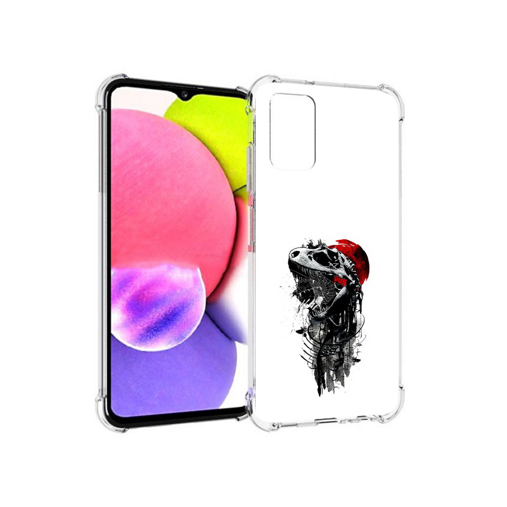 

Чехол MyPads Tocco для Samsung Galaxy A03s вымерший динозавр (PT162170.549.284), Прозрачный, Tocco