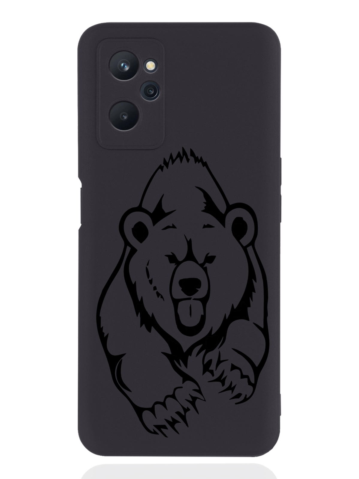 

Чехол MustHaveCase для realme 9i Медведь черный