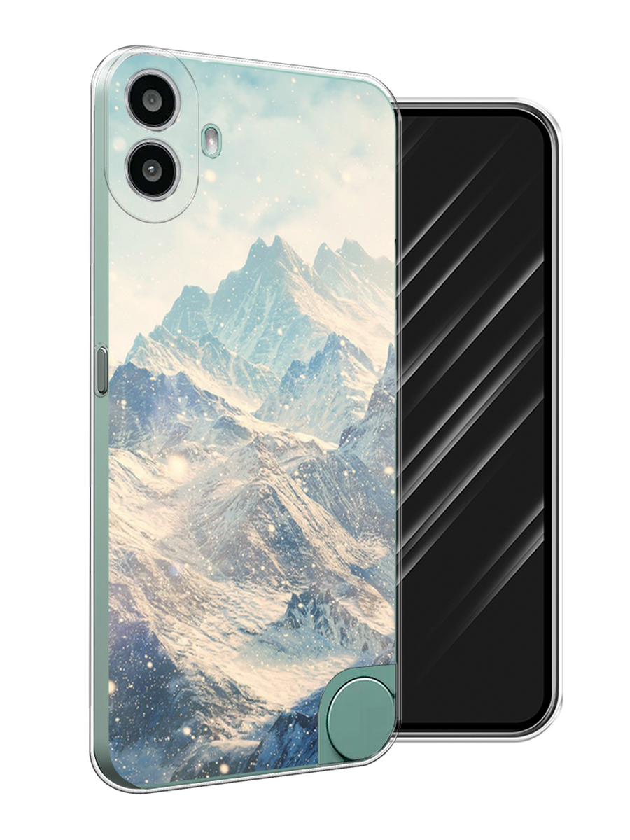 

Чехол Awog на CMF Phone 1 "Горы 4", Бирюзовый, 3300450-1