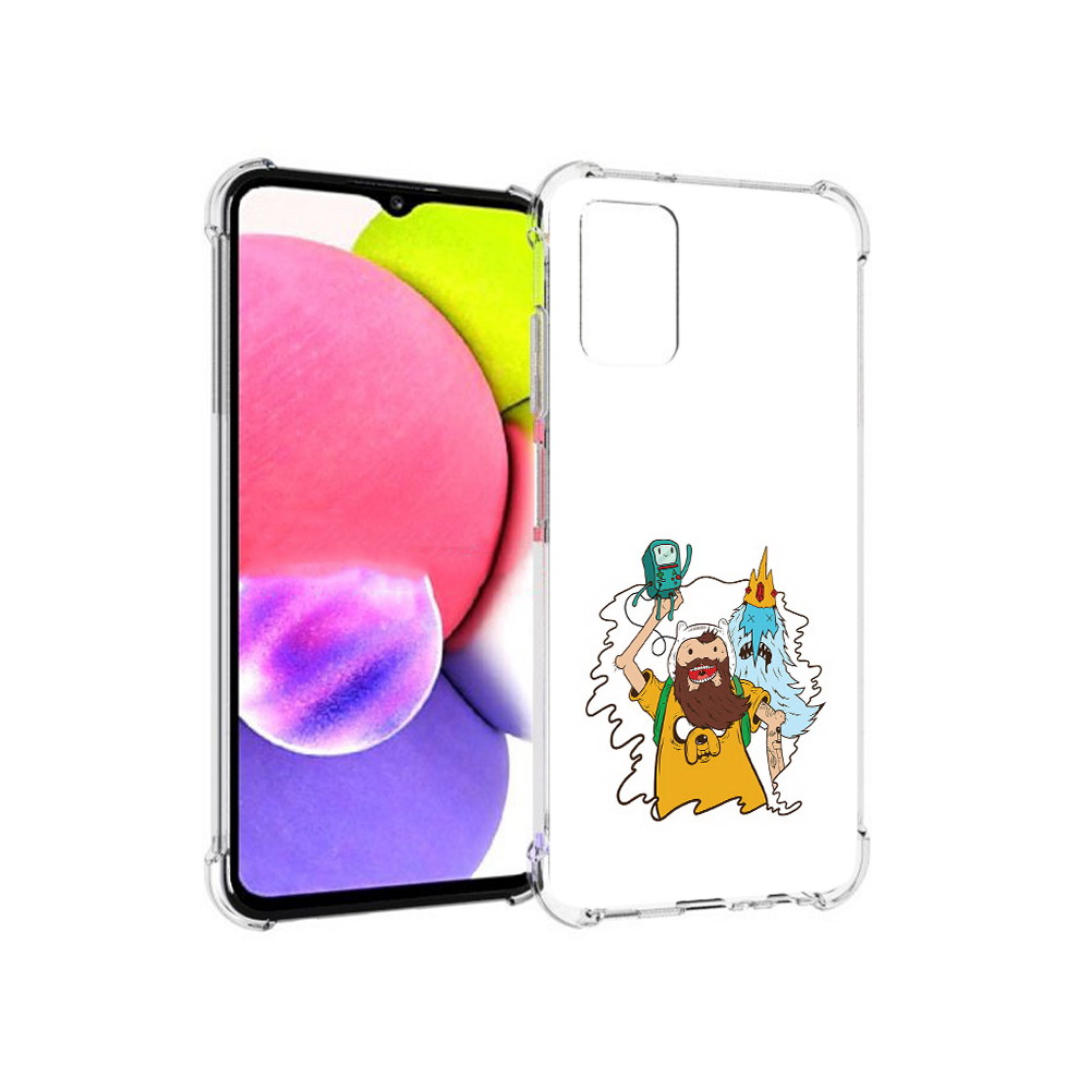 

Чехол MyPads Tocco для Samsung Galaxy A03s время приключений старый Финн, Прозрачный, Tocco