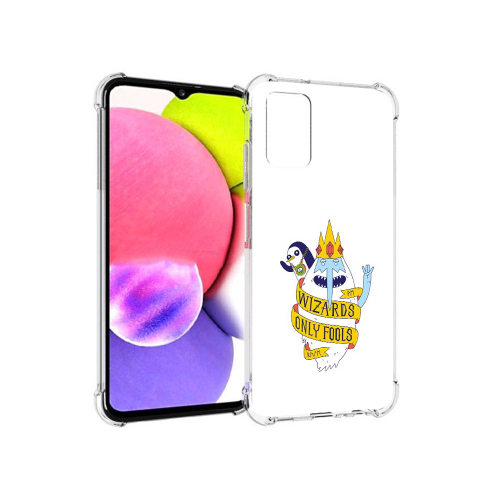 

Чехол MyPads Tocco для Samsung Galaxy A03s время приключений снежный король, Прозрачный, Tocco