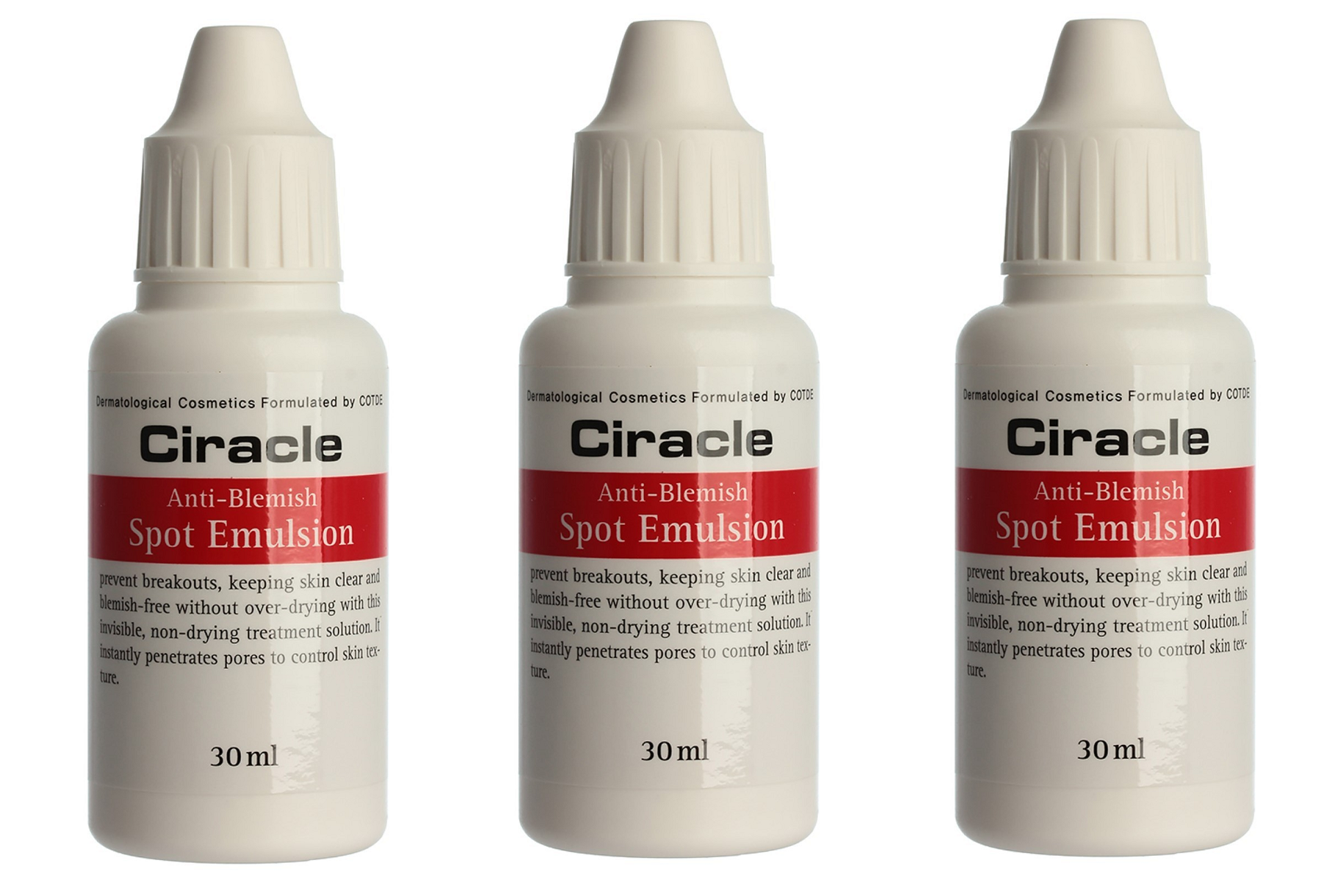 Эмульсия Ciracle для проблемной кожи Anti Blemish Spot Emulsion 30 мл 3 шт