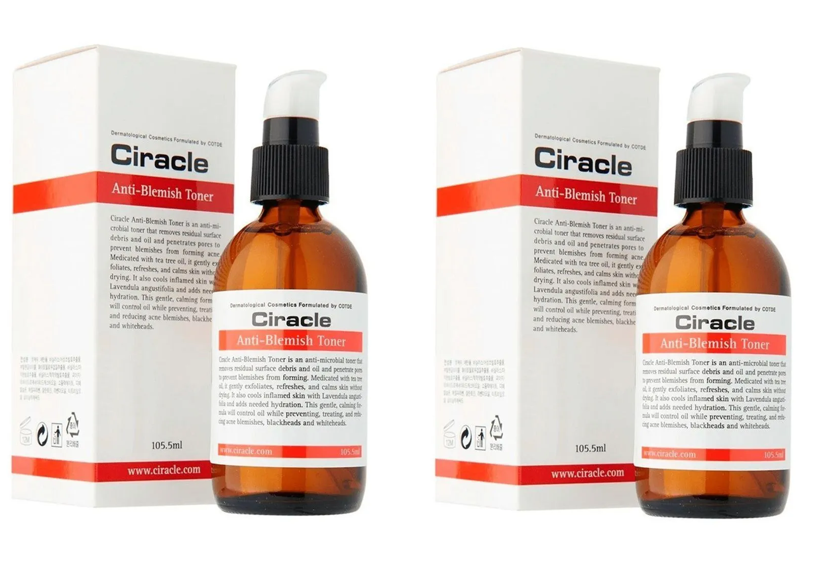 

Тонер для лица Ciracle для проблемной кожи Anti-blemish Toner 105.5 мл 2 шт