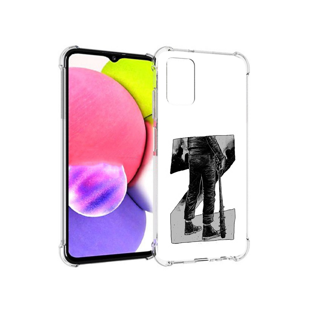 

Чехол MyPads Tocco для Samsung Galaxy A03s воин черно белый (PT162170.549.265), Tocco