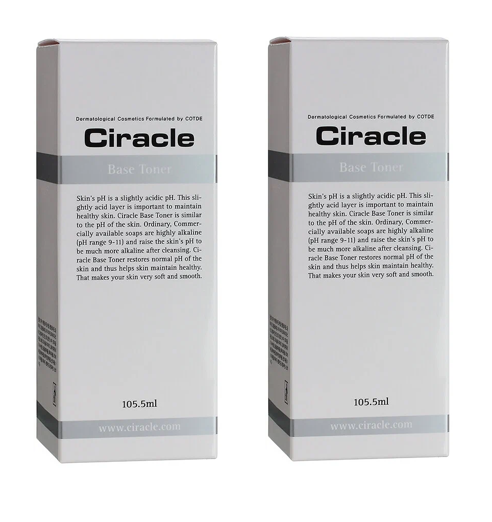 

Тонер для лица Ciracle базовый Base Toner pH 56 105.5 мл 2 шт