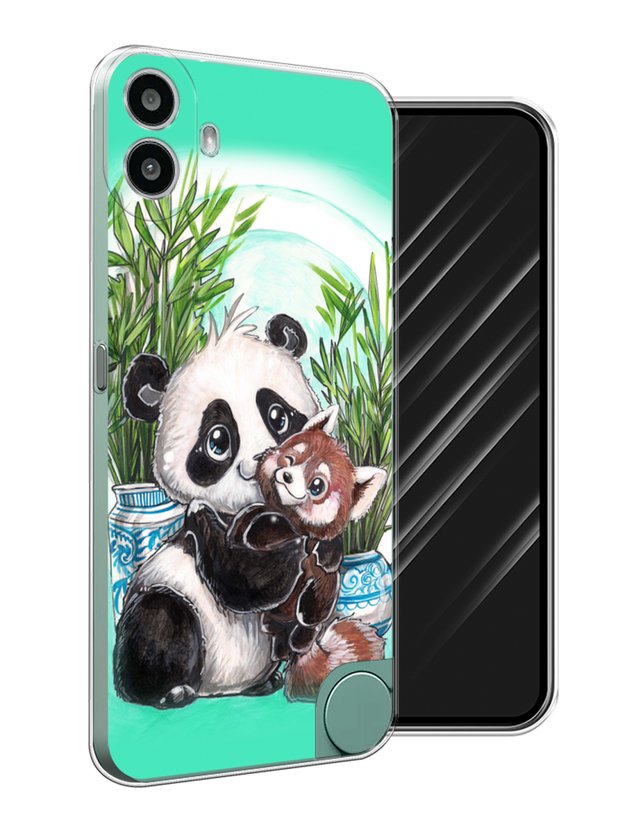 

Чехол Awog на CMF Phone 1 "Друзья зверята", Бирюзовый;белый;черный, 3300450-1
