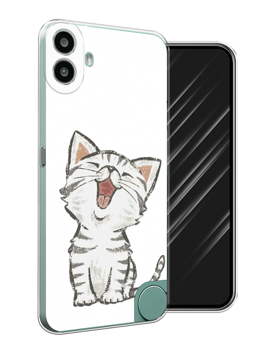 

Чехол Awog на CMF Phone 1 "Котенок рисованный", Серый;белый, 3300450-1