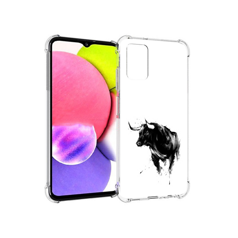 

Чехол MyPads Tocco для Samsung Galaxy A03s бык (PT162170.549.254), Прозрачный, Tocco