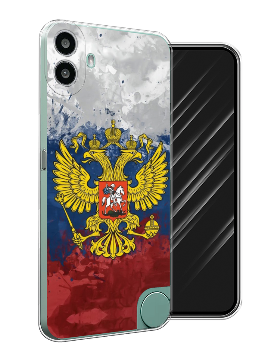 

Чехол Awog на CMF Phone 1 "РФ", Белый;синий;красный, 3300450-1